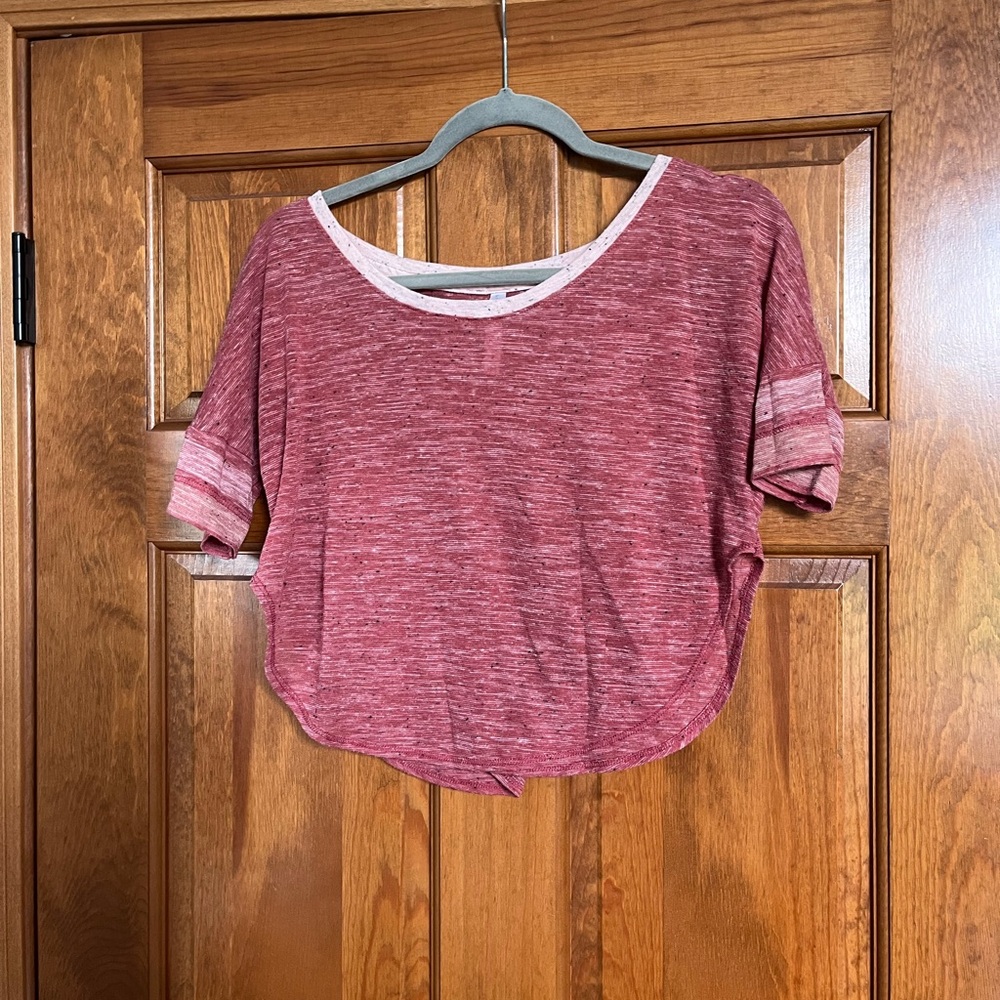 Red crop top